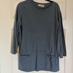 Max studio oversized stripey tunic